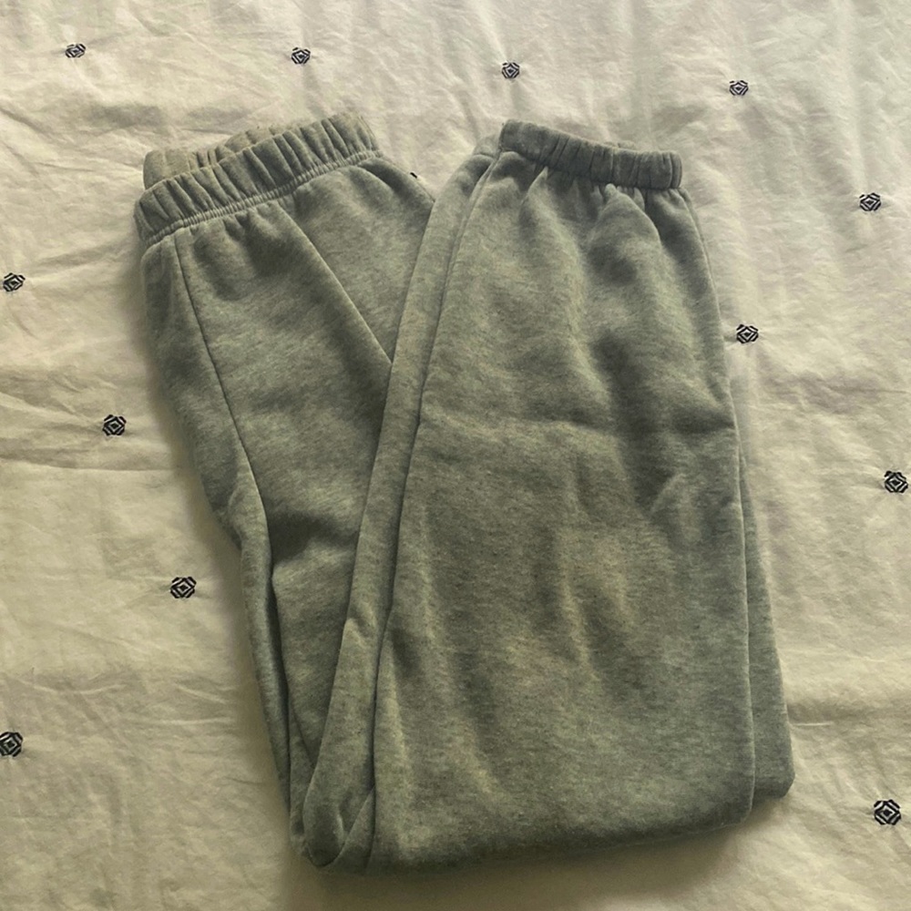 Grey sweatpants brandy Melville (I think)